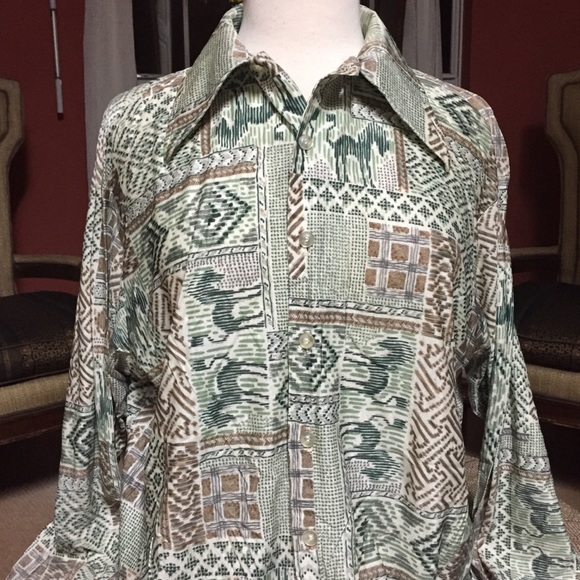 Vintage Other - vintage 70s western disco shirt